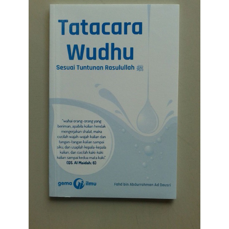 Jual Buku Tata Cara Wudhu Sesuai Tuntunan Rasulullah Shopee Indonesia