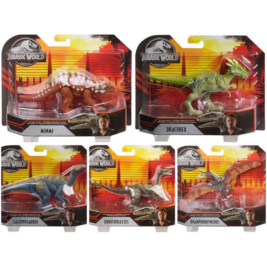 Jual Jurassic World Dino Rivals Figure Attack Pack / Figure / Original ...