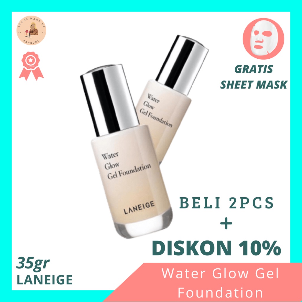 Jual Foundation Laneige Water Glow Gel Foundation Fullsize ORIGINAL
