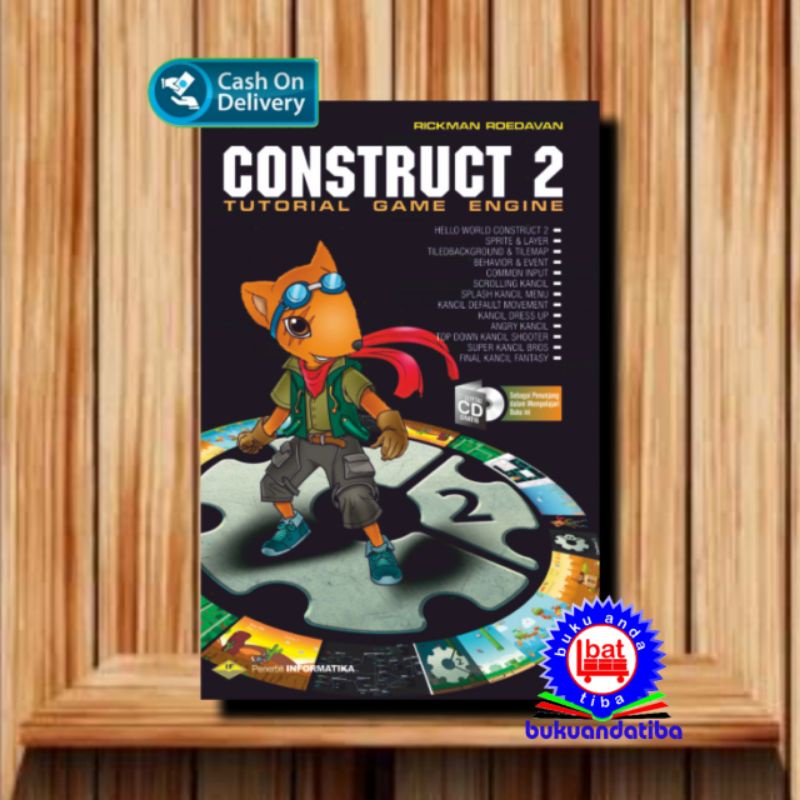 Jual BUKU CONSTRUCT 2 TUTORIAL GAME ENGINE Plus CD RICKMAN ROEDAVAN ...