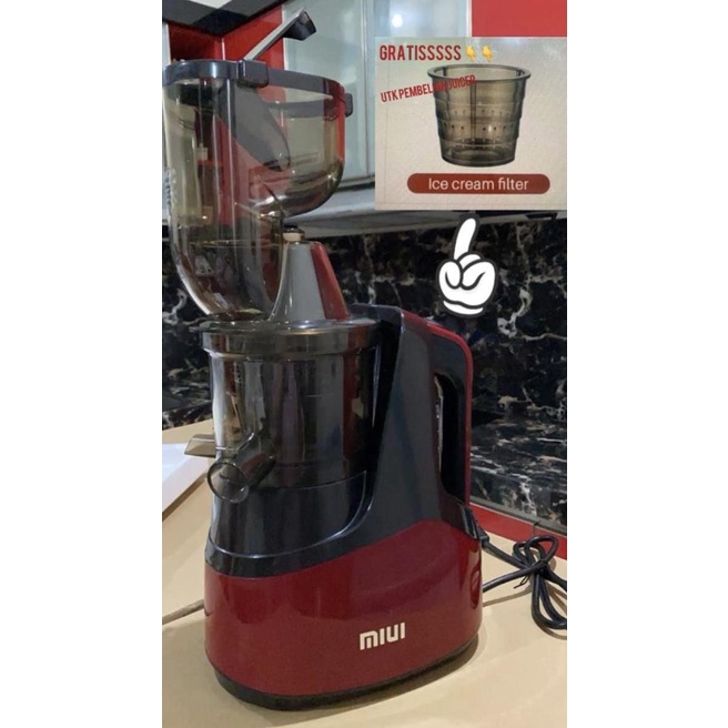 Jual MIUI SLOW JUICER 7SEGMEN SPIRAL COLD PRESS EXTRACTOR FILTERLESS