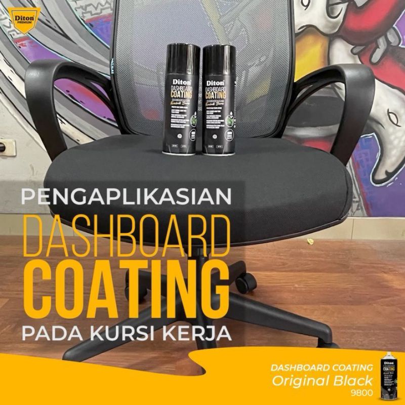 Jual Pilok Black Dashboard Coating Diton Premium Cat Semprot Ml