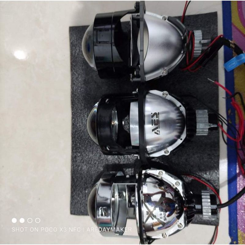 Jual proji projector iphcar wst 2.5 inci bluelens 30 watt dan 37 watt ...
