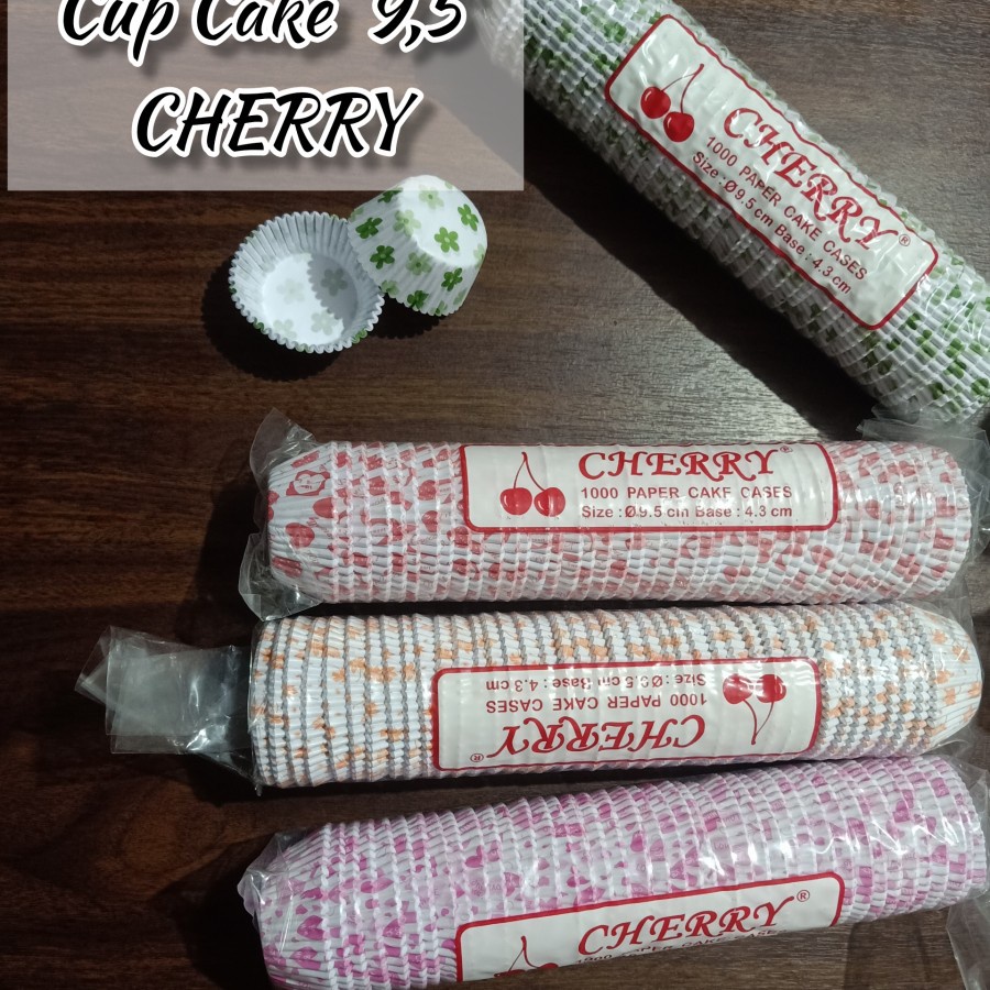 Jual Paper Cup Cake 9,5 cm/ Cup kertas Putih motif isi 1000 pcs ...