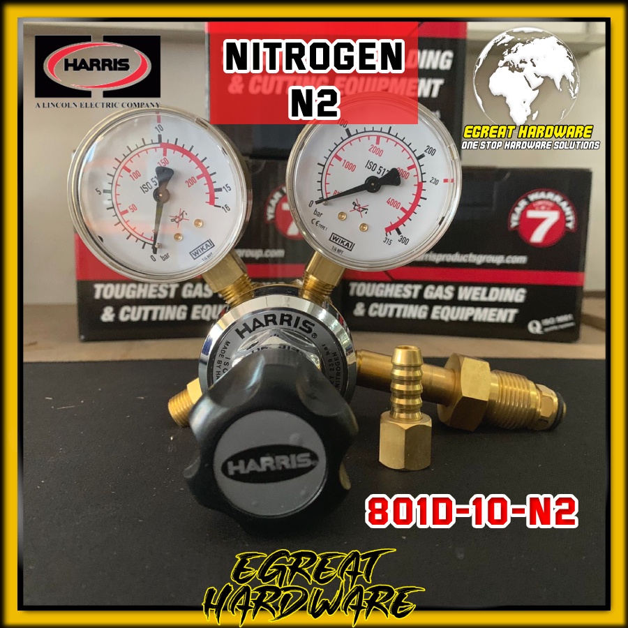 Jual Regulator Nitrogen Harris 801D-10-N2 Single Stage Cylinder 230 Bar ...