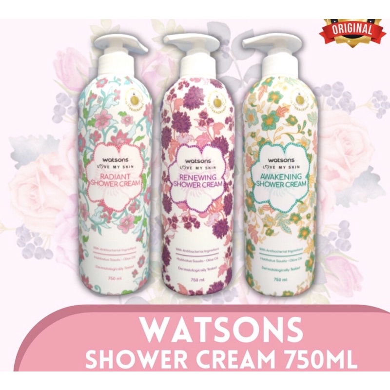 Jual Watsons Love My Skin Shower Cream 750ML Shopee Indonesia