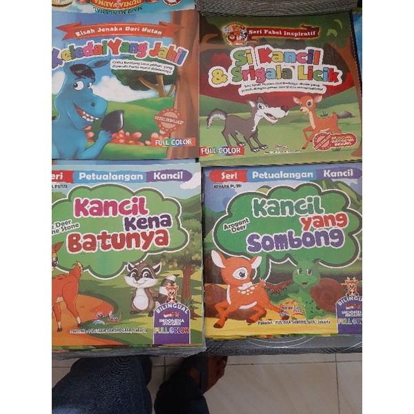 Jual BUKU CERITA BERGAMBAR BERWARNA ( BILINGUAL) | Shopee Indonesia