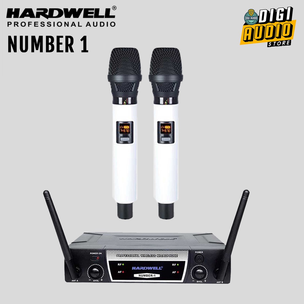 Jual Mic Wireless isi 2 Microphone Vocal HARDWELL NUMBER 1 - NUMBER1 ...
