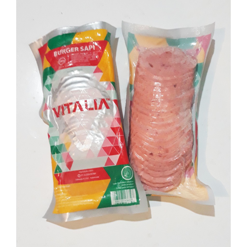 Jual Vitalia Beef Burger Sapi 280 Gram Isi 20 Pcs Shopee Indonesia