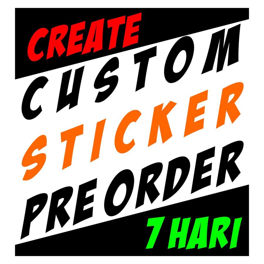 Jual Custom Sticker Pre Order | Shopee Indonesia