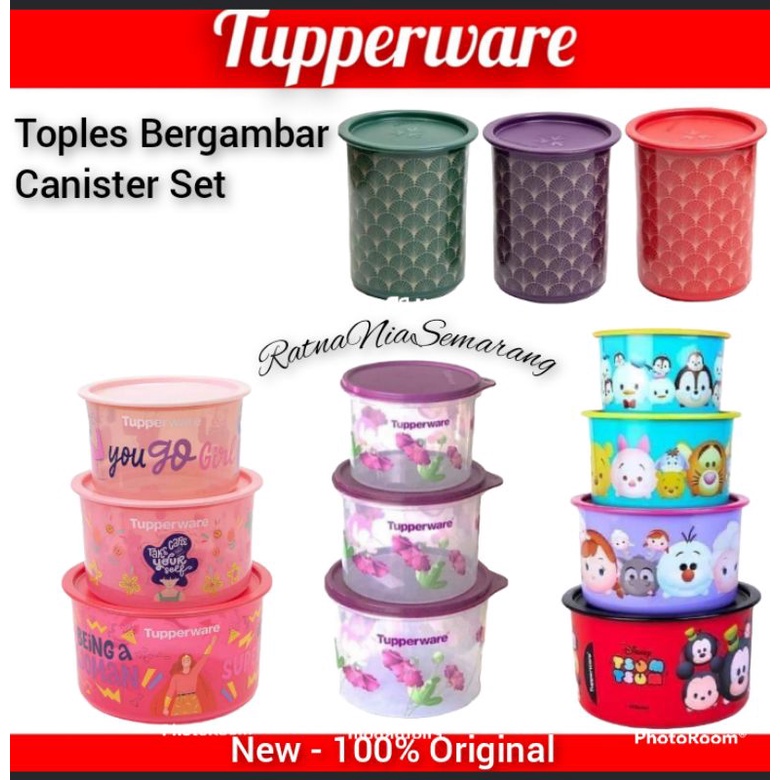Jual Tupperware Toples Bergambar Karakter Printing Art Deco Art, Tsum ...