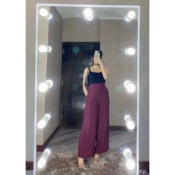 Marion Pants Cklj66Celana Panjang Kulot Bahan Dolce Office Outfit