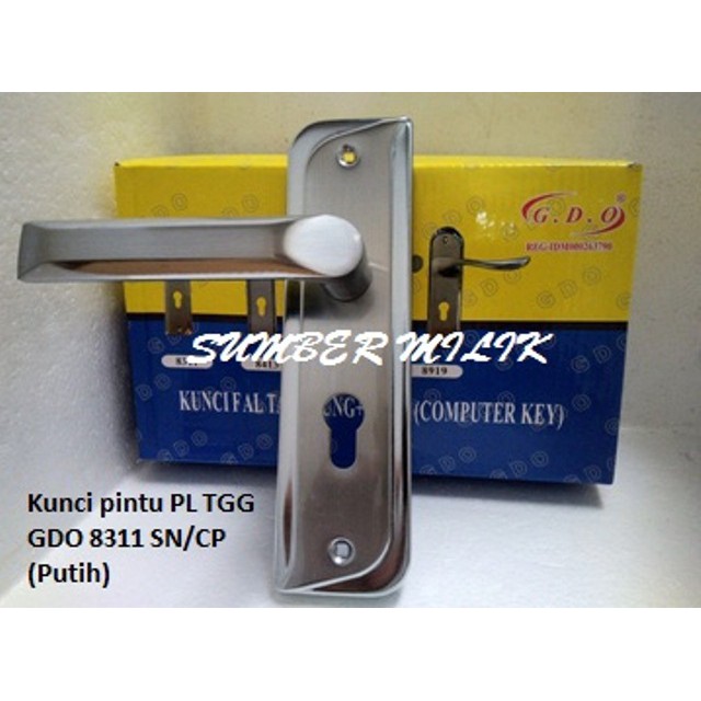 Jual KUNCI/HANDLE PINTU GDO TANGGUNG 8311 SNCP/ PUTIH | Shopee Indonesia