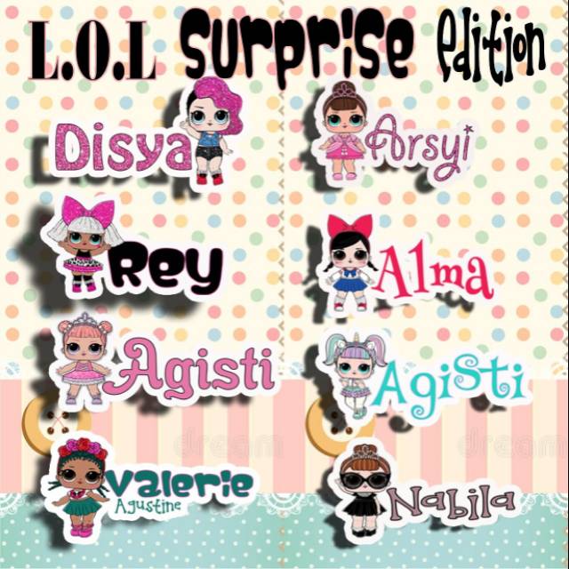 nama nama lol surprise series 1