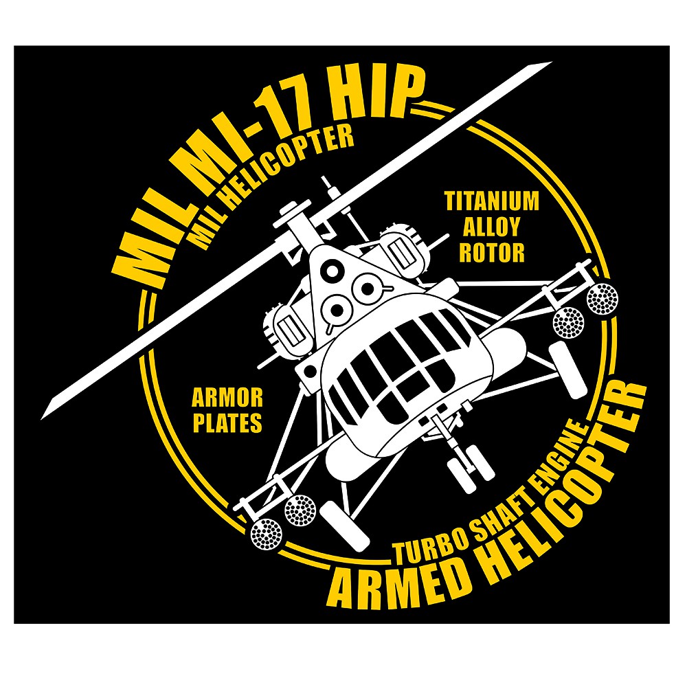 Jual Mil Mi-17 Hip Transport Helicopter Double Lines Cutting Sticker ...