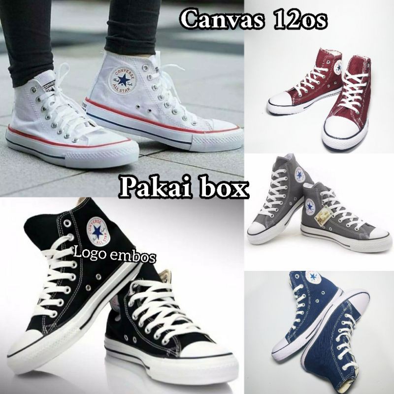 Jual Bisa Cod Sepatu Pria Wanita Converse 70s High Boot Hitam Premium