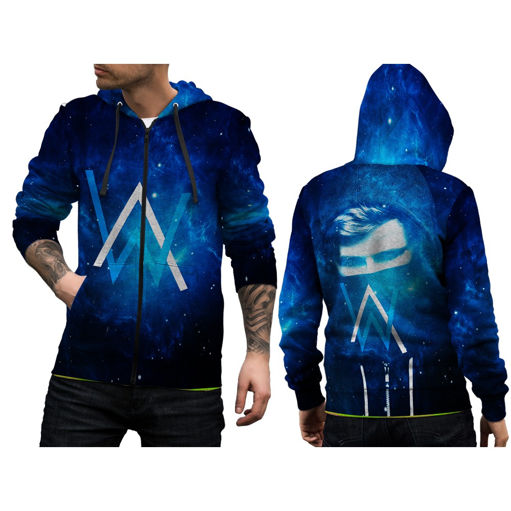 Jual Jaket Zipper Alan Walker Art 01 Dewasa Laki-Laki Dan Perempuan
