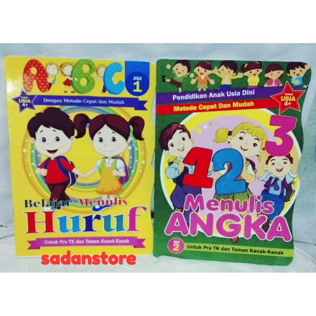 Jual Buku Anak Belajar Menulis Angka Dan Huruf Untuk TK Dan Paud ...