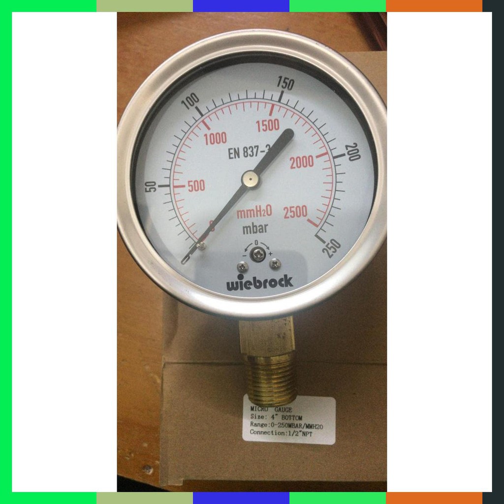 Jual Micro Gauge 4 Wiebrock Range 0250Mbar/Mmh20 | Shopee Indonesia