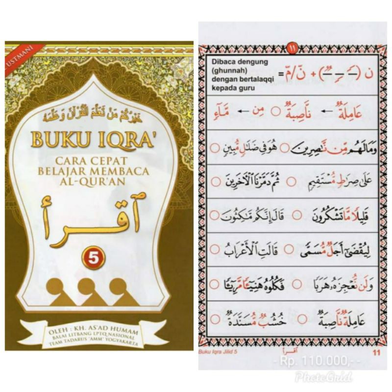 Jual Buku Iqra Iqro Rasm Utsmani 1 Sampai 6 Pisah Jilid Baca Al Quran ...