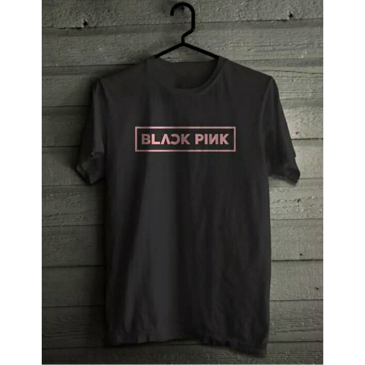 Jual Kaos Oblong Distro Black Pink Kpop Rose Logos Shopee Indonesia