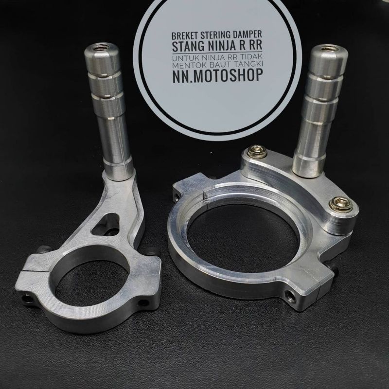 Jual bracket steering damper atau breket stabilizer stang ninja 150 ...