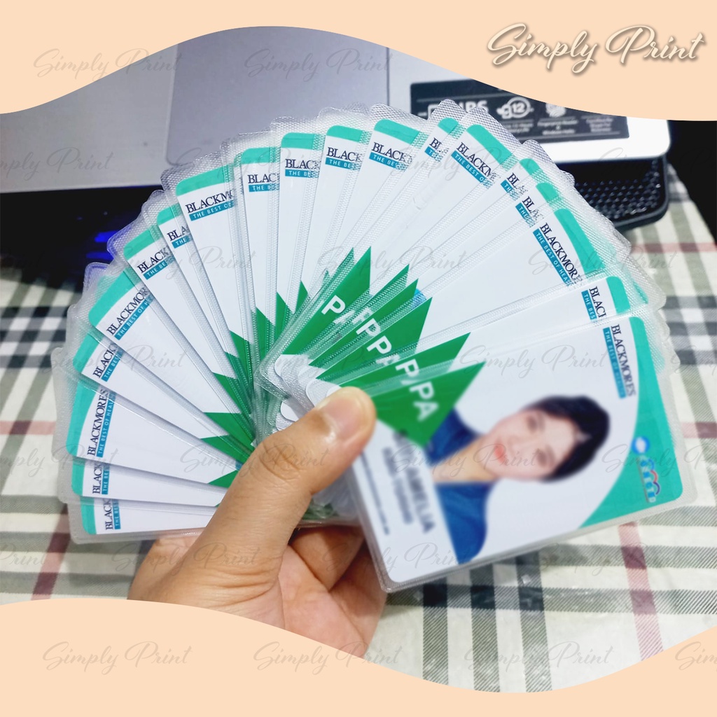 Jual CETAK KARTU ID CARD BAHAN PVC TEBAL PREMIUM | Shopee Indonesia