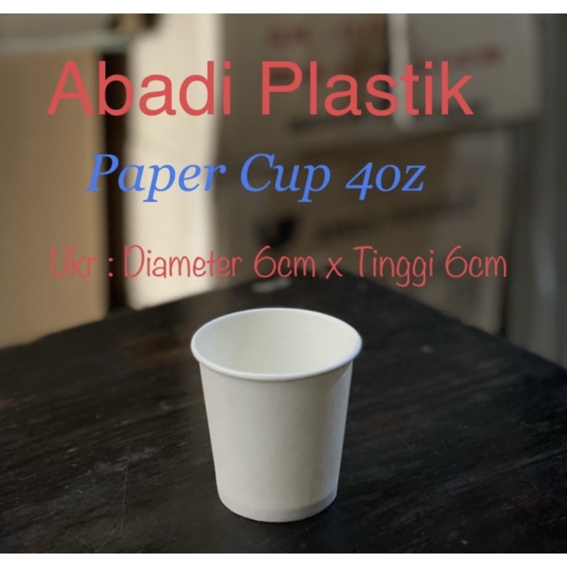 Jual PAPER CUP POLOS / PAPER CUP PUTIH UKR 4OZ ISI 50PCS | Shopee Indonesia