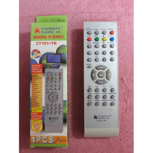 Jual Remot Untuk Semua Tv Tabung Polytron Tanpa Set Program/ Remote ...