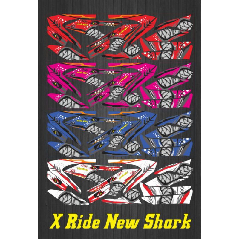 Jual Stiker striping variasi laminasi X Ride New Shark | Shopee Indonesia