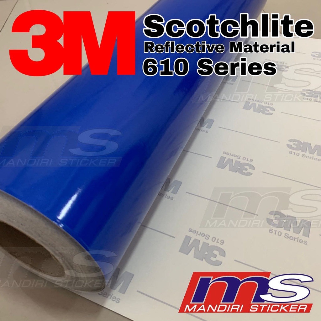 Jual 3M Scotchlite 610 Series Reflective BLUE Sticker 60 cm [METERAN ...