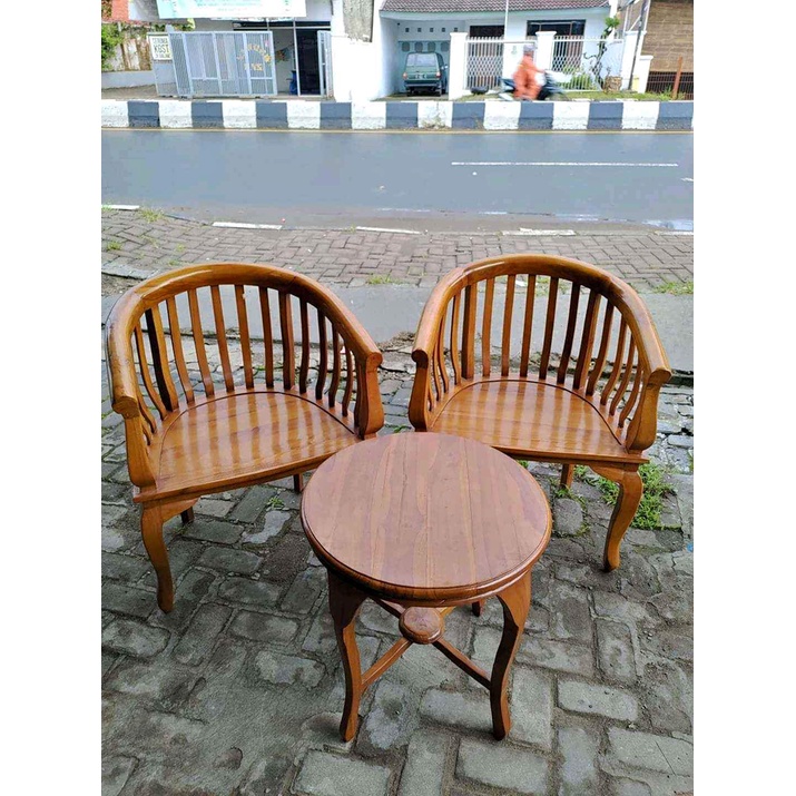 Jual Kursi Teras Kayu Jati Betawi 2 Kursi | Shopee Indonesia