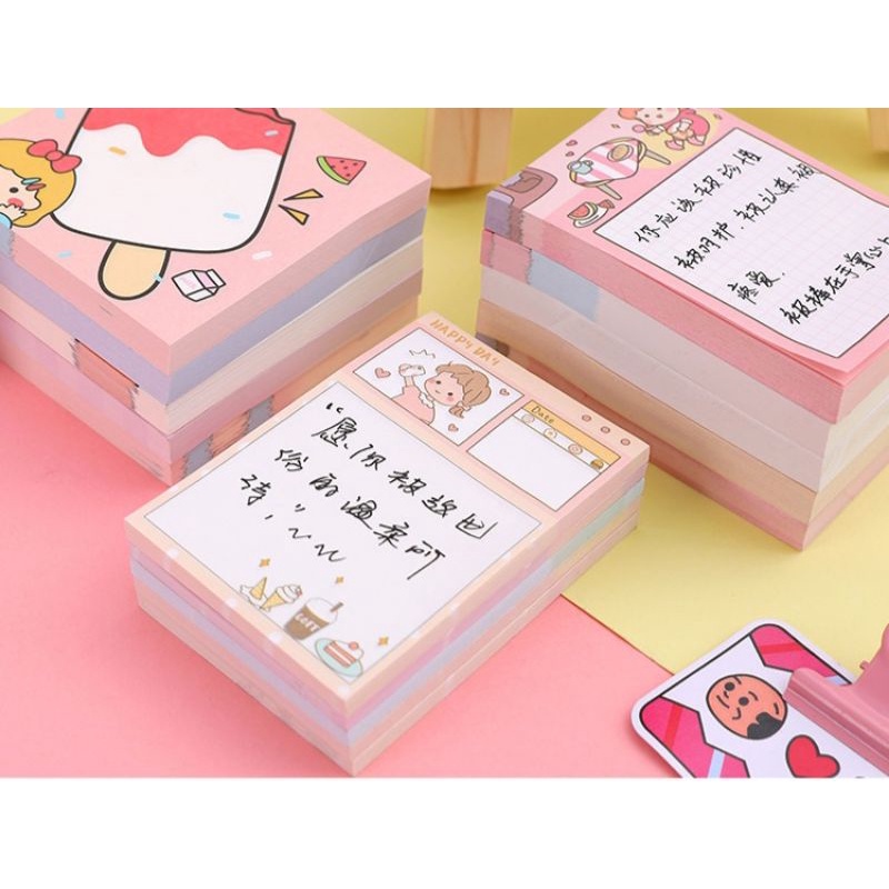 Jual Sticky notes cute girls isi 50 lembar | Shopee Indonesia