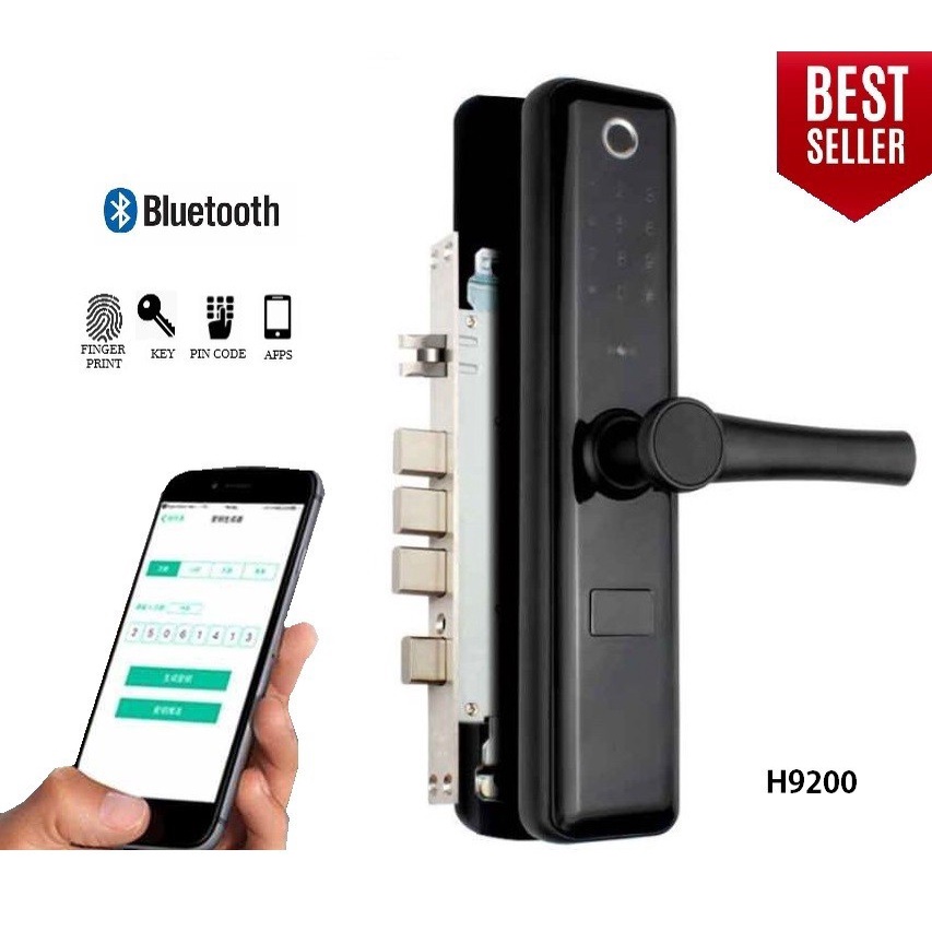 Jual Smart Door Lock Bluetooth Fingerprint Sidik Jari Password Akses ...