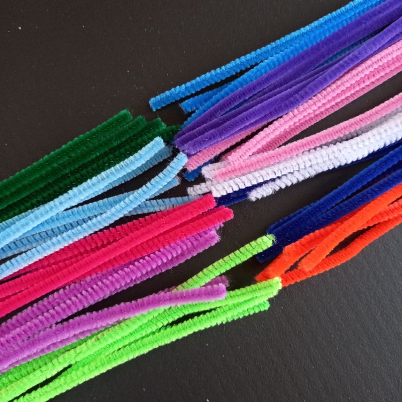 Jual Kawat bulu mercy | kawat bulu mercy beludru | pipe cleaner | bahan ...