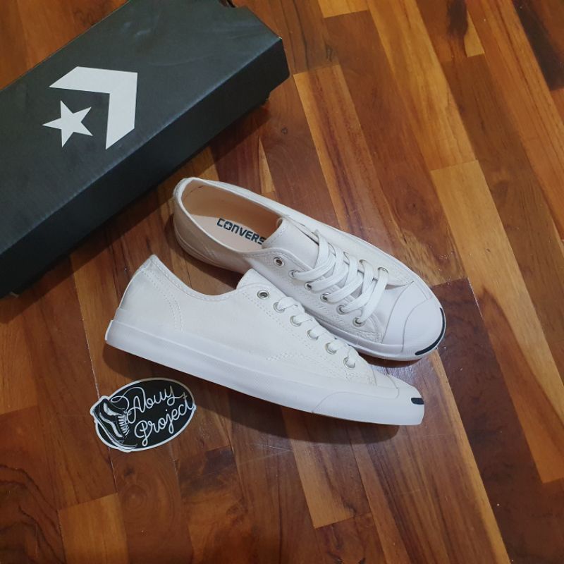 Converse Jack Purcell Ox Black White Canvas Sepatu