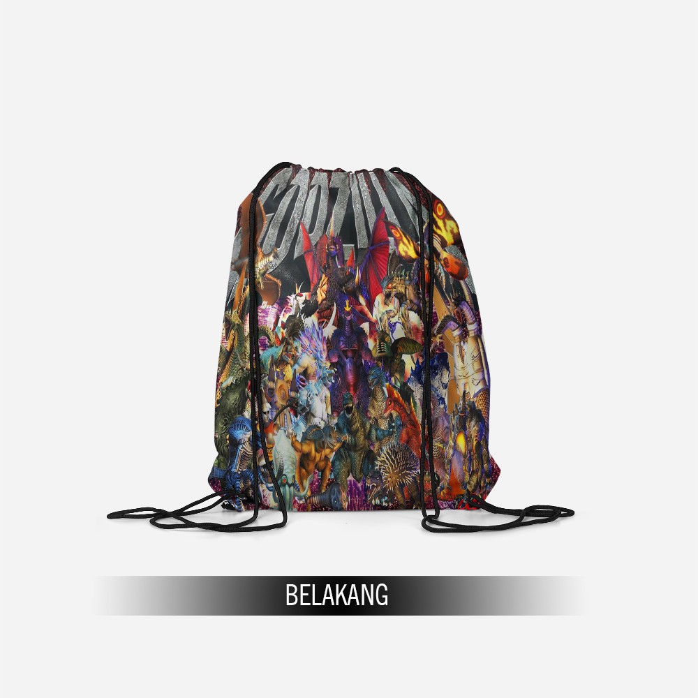 Jual Tas serut / String bag GODZILLA 3D FullPrinting Terbaru Art 2 ...