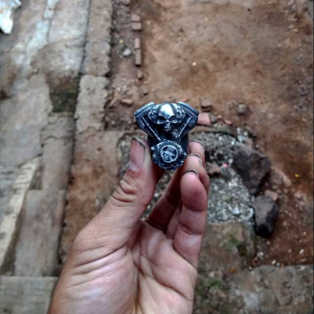 Jual Skullring Ringskull Cincin Tengkorak Fourspeed Metalwerks Hellmachnie Original Shopee