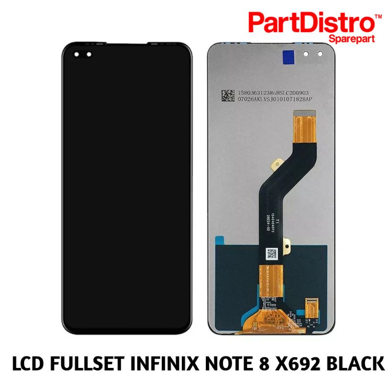 Jual LCD + TOUCHSCREEN UNTUK SERI INFINIX NOTE 8 X692 BLACK FULLSET ...