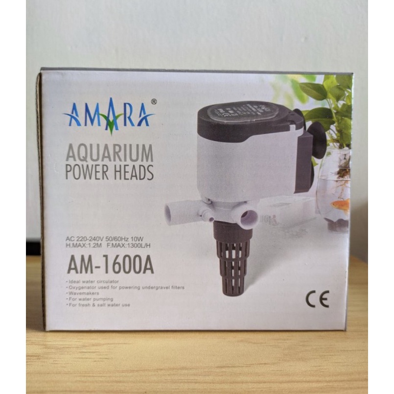 Jual AMARA AM 1600A AQUARIUM POWER HEADS / POMPA CELUP AKUARIUM AM 1600 ...