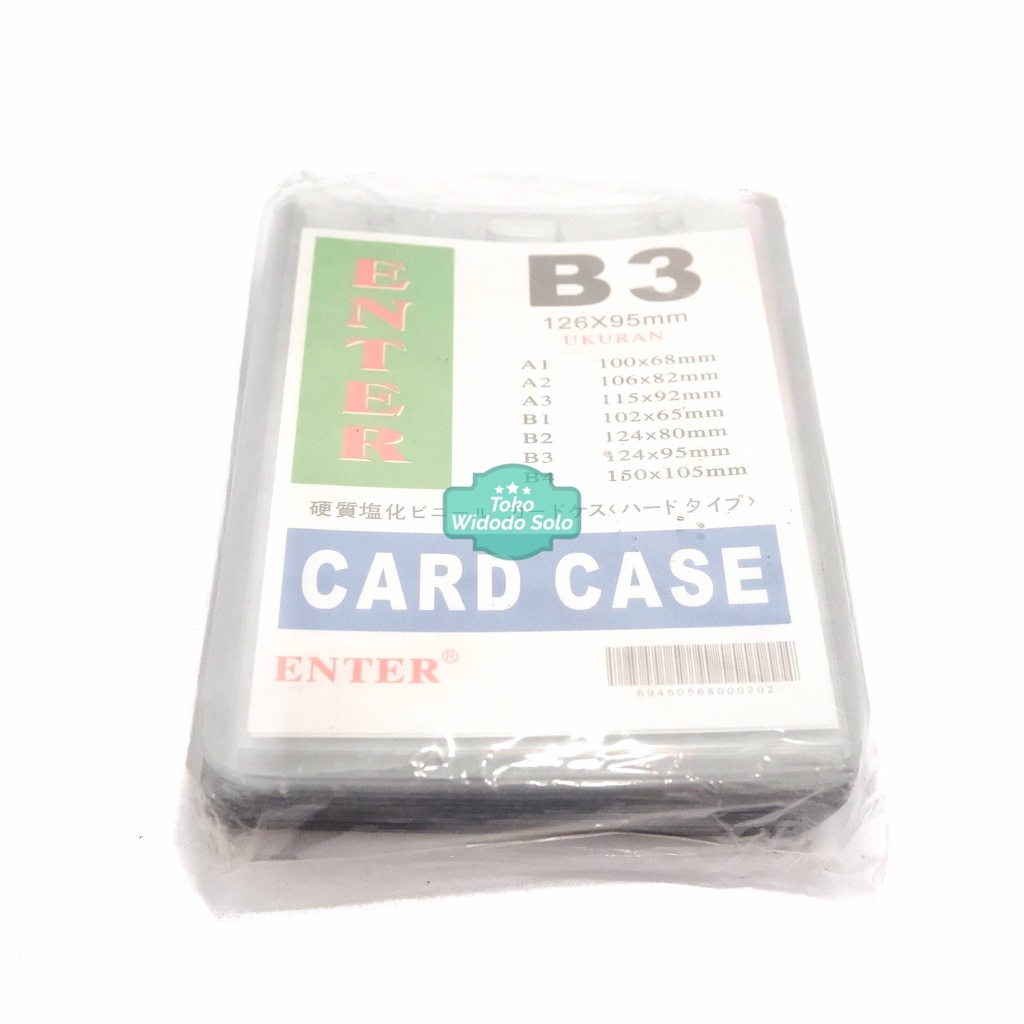 Jual Plastik ID Card Case B3 Name Card Name Tag Portrait - 1 Pack Isi ...