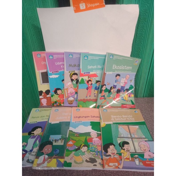Jual buku tematik terpadu kurikulum 2013 tema 1 sampai tema 9 untuk SD ...