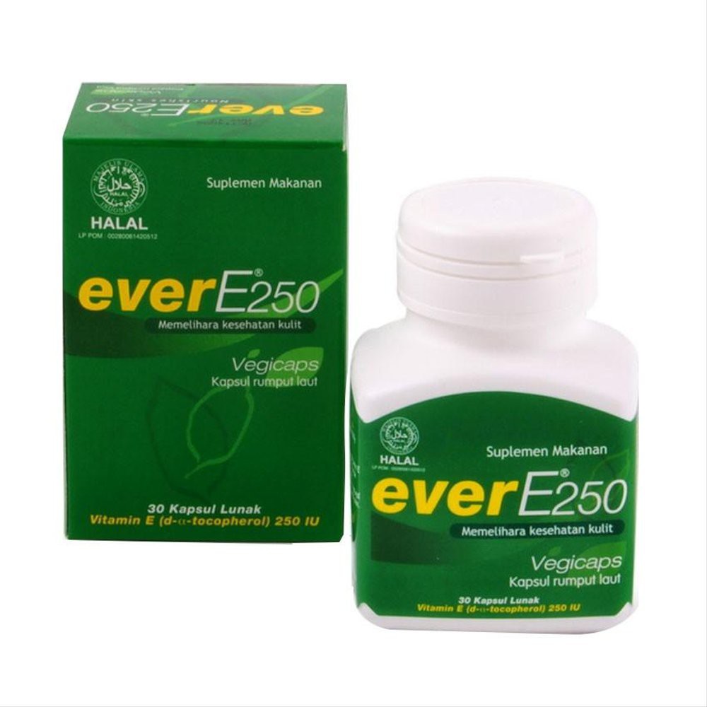Jual Ever E 250 IU 30 Soft Capsul/ Vitamin E/Vitamin E 250 IU/Vitamin