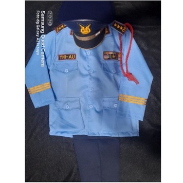 Jual kostum Karnaval Baju setelahTentara AU Anak/Baju Tentara/Baju