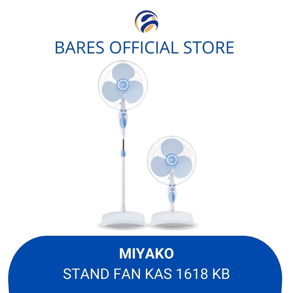 Jual MIYAKO KAS-1618 KB Kipas Angin 2in1 (Stand Fan & Desk Fan ...