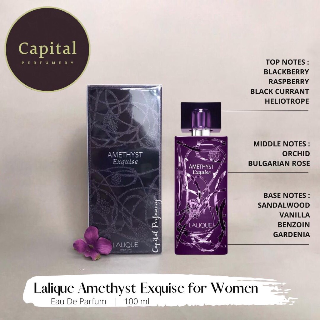 Amethyst Exquise by Lalique, 3.3 oz EDP Spray for Women