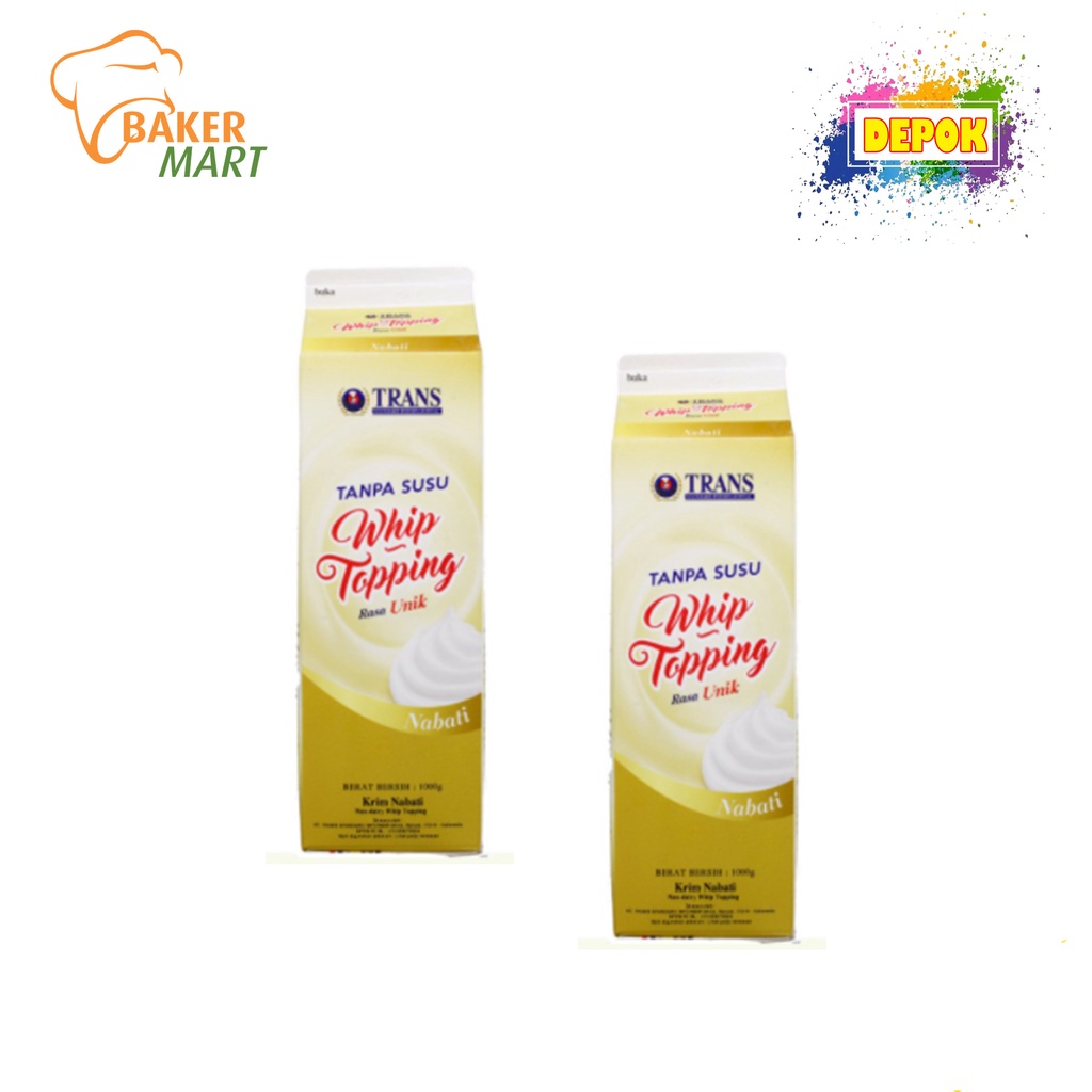 Jual Trans Whip Topping Gold 1L | Shopee Indonesia