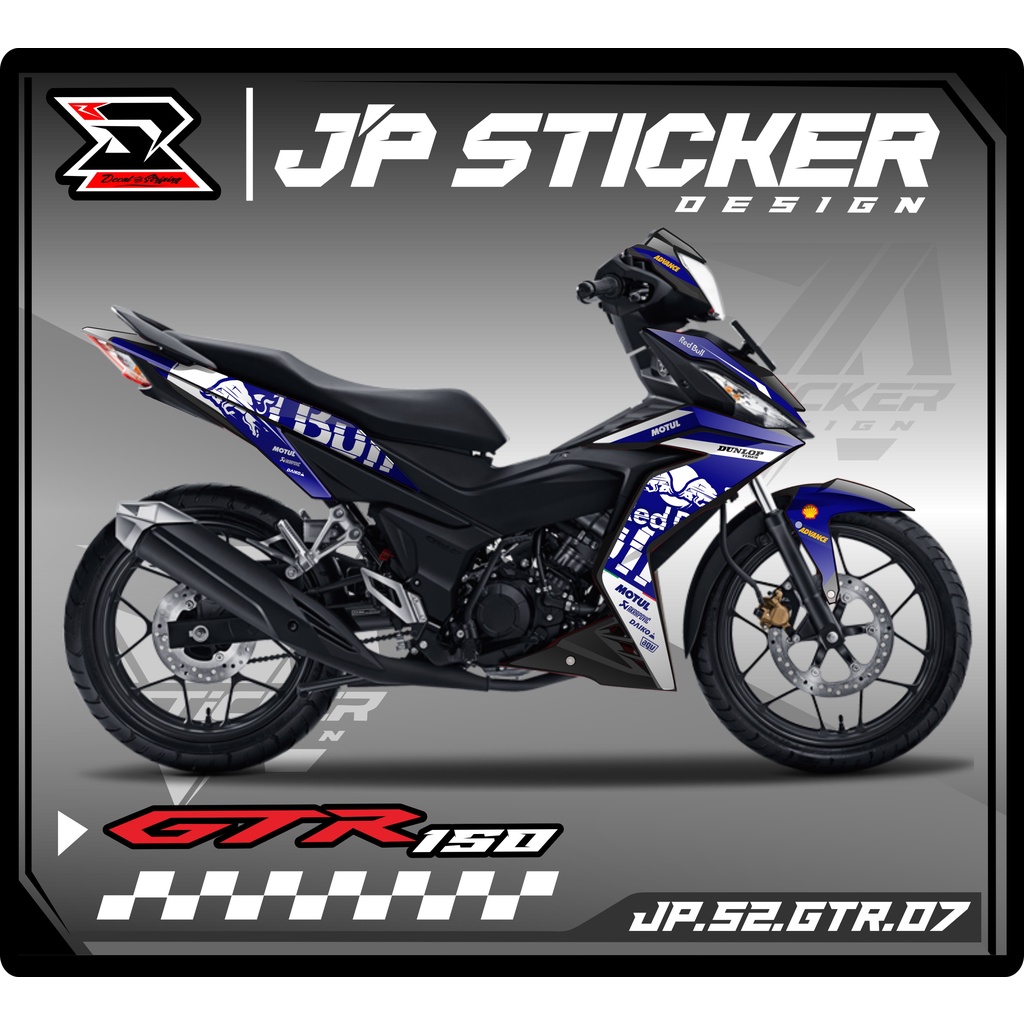 Jual Gtr Sticker Striping Gtr 150 Stiker Motor Honda Supra Gtr 150 List Variasi Vinyl Jps2