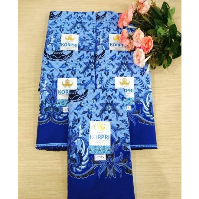 Jual KAIN BATIK KORPRI MURAH||BAHAN KORPRI BATIK SERAGAM PNS||HARGA PER