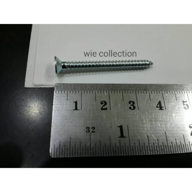 Jual 50 PCS SKRUP CACING 6MMX1-1/2